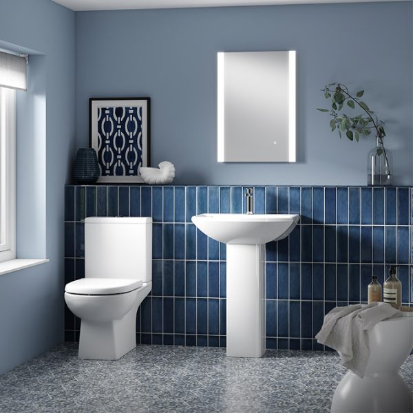 Marina Modern Close Coupled Toilet + Soft Close Seat - Image 4