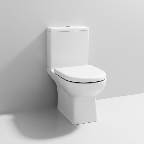 Marina Modern Close Coupled Toilet + Soft Close Seat - Image 5
