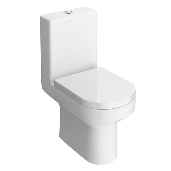 Metro Rimless Close Coupled Modern Toilet + Soft Close Seat - Image 5