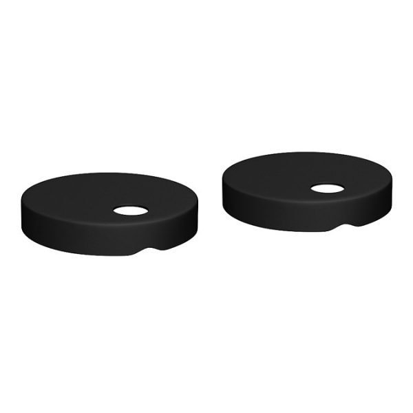 Metro Rimless Close Coupled Toilet with Soft Close Seat (Matt Black Flush + Hinges) - Image 2