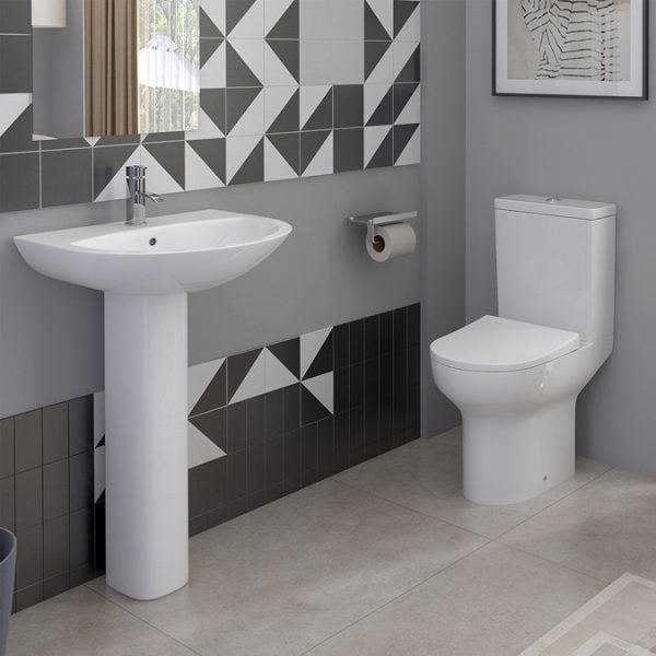 Metro Compact Toilet + Soft Close Seat (555mm Projection) - Image 4