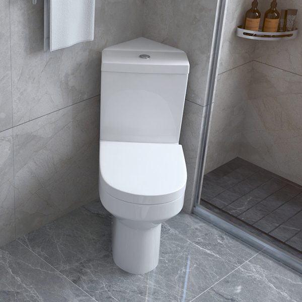 Metro Modern Corner Toilet + Soft Close Seat - Image 3