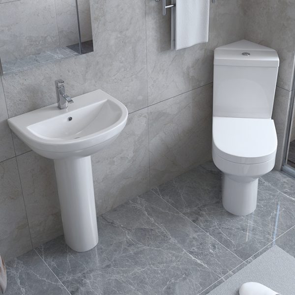 Metro Modern Corner Toilet + Soft Close Seat - Image 4