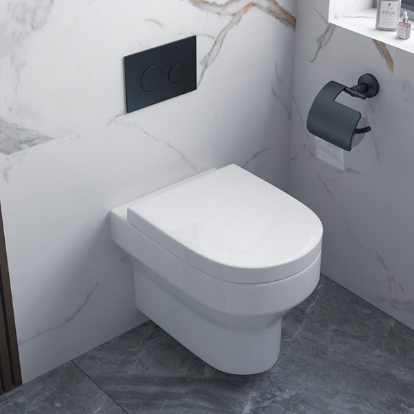 Metro Rimless Wall Hung Pan & Soft Close Seat - Image 3
