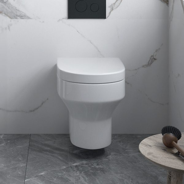 Metro Rimless Wall Hung Pan & Soft Close Seat - Image 2