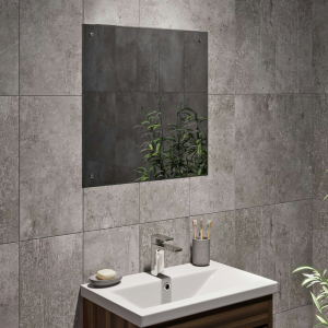 Accents 600 x 600mm Square Bevelled Edge Drilled Bathroom Mirror