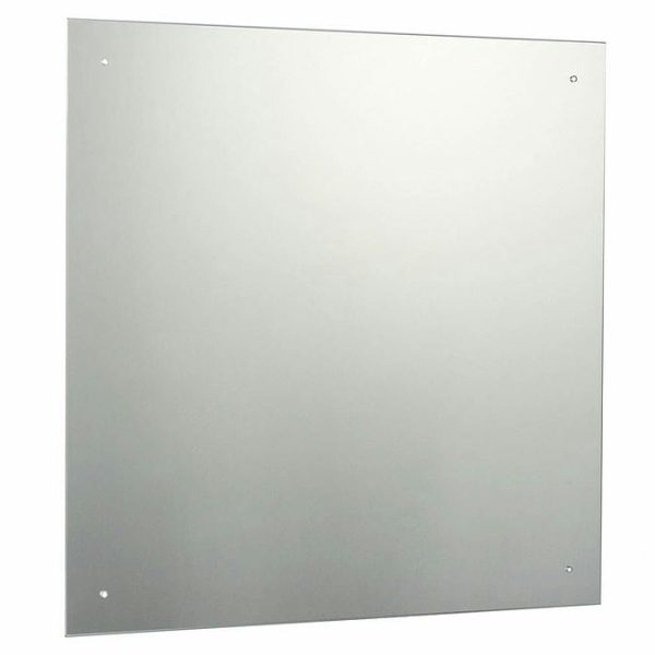 Accents 600 x 600mm Square Bevelled Edge Drilled Bathroom Mirror - Image 5