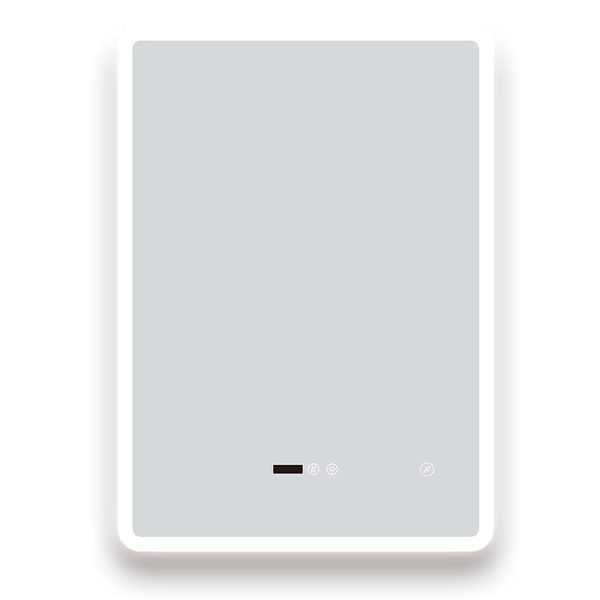 Toreno 500 x 700mm Ambient LED Bluetooth Mirror with Touch Sensor, Dimmer, Anti Fog, Digital Clock and Shaving Port - Image 3