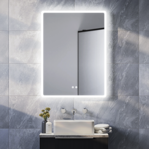 Toreno 600x800mm Ambient Colour Change LED Bluetooth Mirror with Touch Sensor and Anti Fog