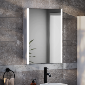 Toreno 500 x 700mm LED Illuminated Bluetooth Mirror Cabinet with Motion Sensor, Anti Fog & Shaving Socket