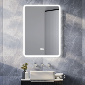Toreno 500x700mm Ambient Colour Change LED Bluetooth Mirror with Touch Sensor and Anti Fog