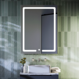 Toreno 600x800mm LED Illuminated Mirror with Anti Fog Demist, Dimmer and Touch Sensor