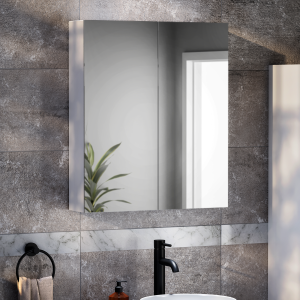 Toreno 600 x 700mm 2 Door Mirror Cabinet