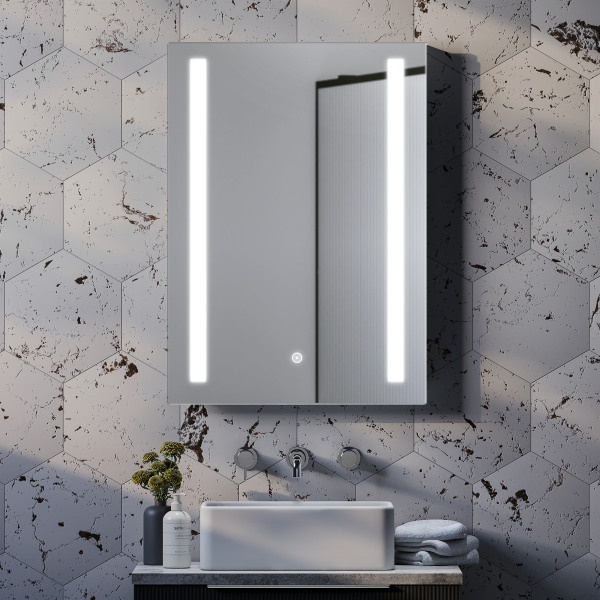 Toreno 500x700mm LED Illuminated Mirror with Dimmer and Touch Sensor
