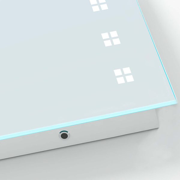 Toreno 600 x 800mm Portrait LED Illuminated Mirror with Motion Sensor, Anti Fog and Shaving Socket - Image 4