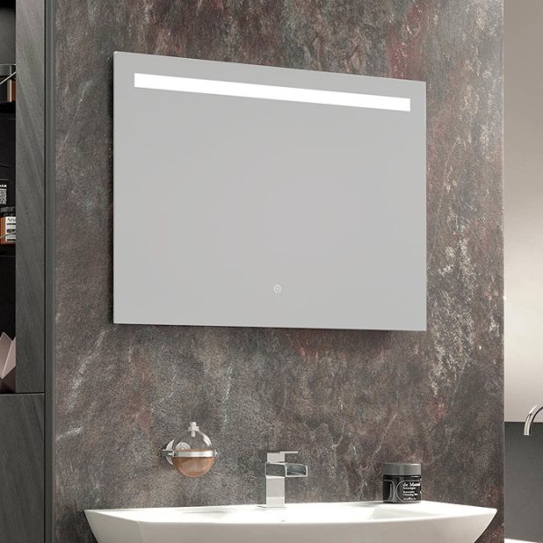 Arezzo 800x600mm LED Illuminated Mirror with Anti Fog, Dimmer and Touch Sensor - Image 4