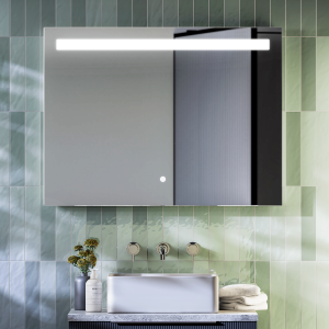Arezzo 800x600mm LED Illuminated Mirror with Anti Fog, Dimmer and Touch Sensor