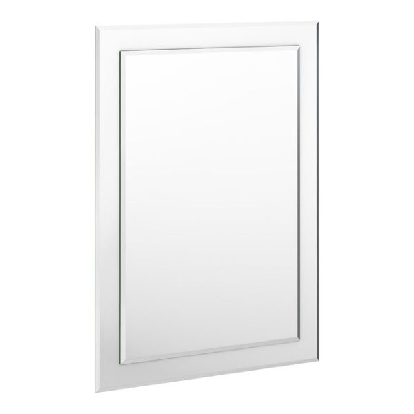 Trafalgar 500 x 700mm Rectangular Bevelled Bathroom Mirror - Image 5