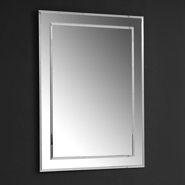 Trafalgar 500 x 700mm Rectangular Bevelled Bathroom Mirror - Image 2