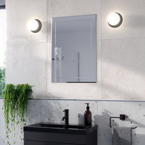 Trafalgar 500 x 700mm Rectangular Bevelled Bathroom Mirror