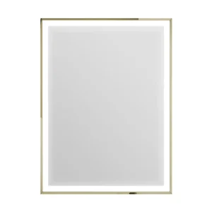 Heritage Kingston Vintage Gold 400 x 800mm Illuminated Rectangle Mirror with Demister Pad