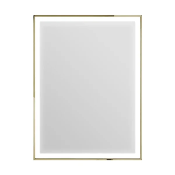 Heritage Kingston Vintage Gold 400 x 800mm Illuminated Rectangle Mirror with Demister Pad