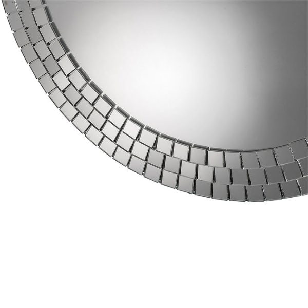 Croydex Meadley Circular Mirror with Mosaic Surround 600 x 600mm - Image 3