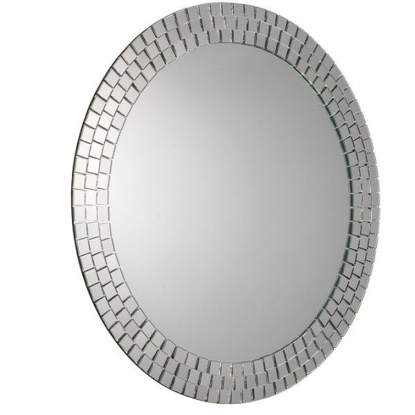Croydex Meadley Circular Mirror with Mosaic Surround 600 x 600mm - Image 4