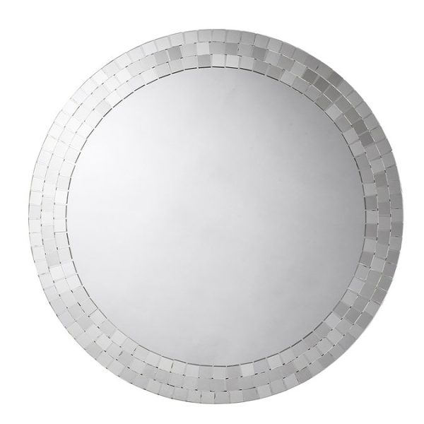 Croydex Meadley Circular Mirror with Mosaic Surround 600 x 600mm - Image 5