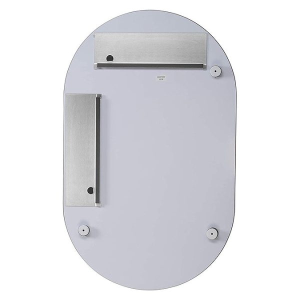 Croydex Harrop Hang N Lock Rounded Rectangle Mirror 650 x 400mm - Image 5