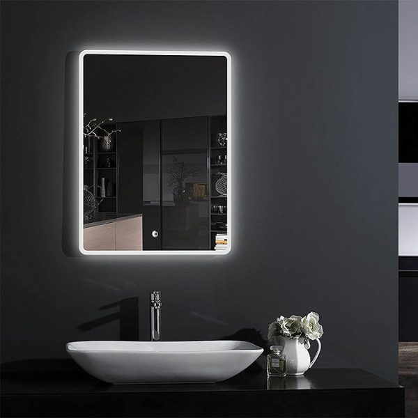 Croydex Chilcombe Hang N Lock Illuminated Mirror with Demister Pad 500 x 700mm - Image 4