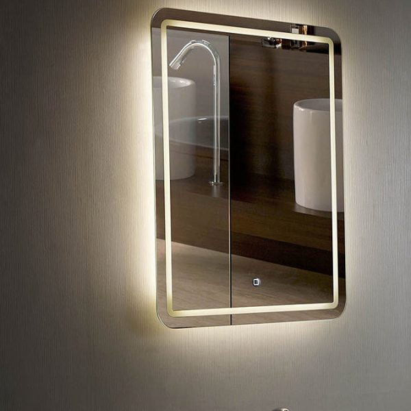 Croydex Chawston Hang N Lock Illuminated Mirror with Demister Pad 700 x 500mm - Image 5