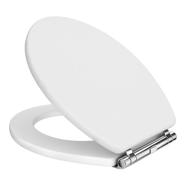 Milton Traditional Comfort Height Mid Level Toilet + White Soft Close Seat - Image 3