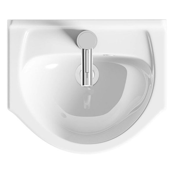 Orchard Eden 410mm White Cloakroom Floor Standing Vanity Unit and Ceramic Basin - Image 5