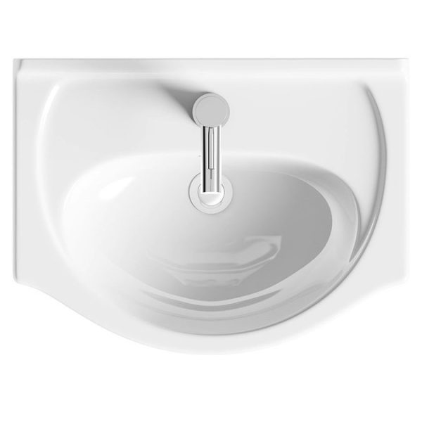 Orchard Eden White 550mm Floor Standing Vanity Unit with Ceramic Basin - Image 2