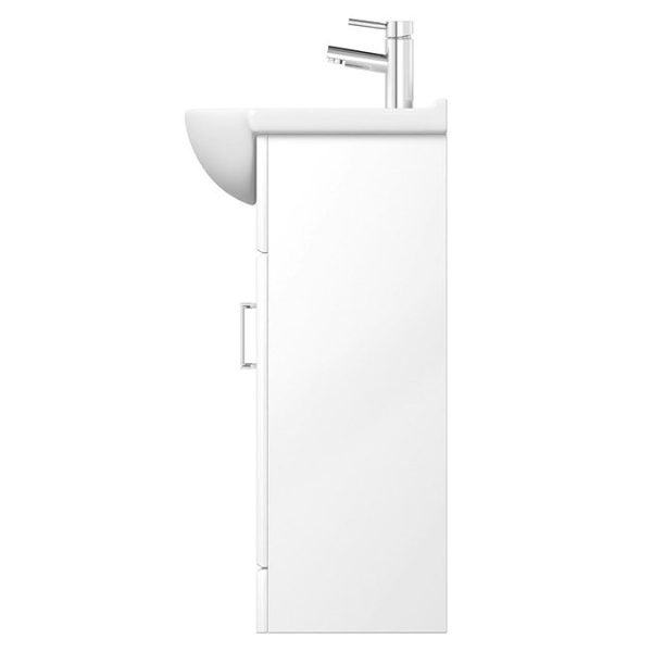 Orchard Eden White 550mm Floor Standing Vanity Unit with Ceramic Basin - Image 8