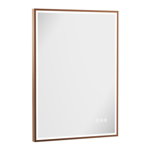 Crosswater MPRO 500 x 700mm LED Mirror   Brushed Bronze