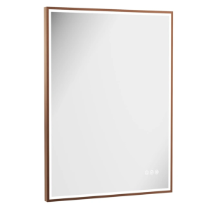 Crosswater MPRO 600 x 800mm LED Mirror   Brushed Bronze