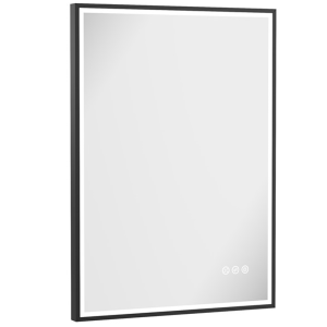 Crosswater MPRO 600 x 800mm LED Mirror   Matt Black
