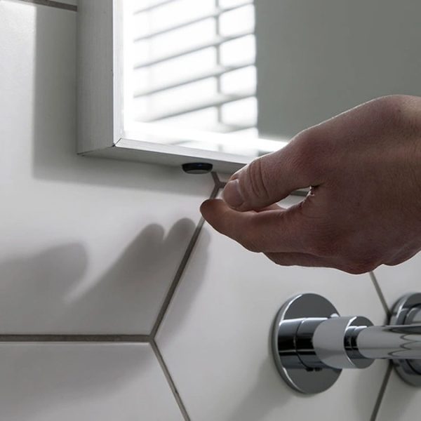 Crosswater MPRO 600 x 800mm Illuminated Mirror   Brushed Stainless Steel - Image 2