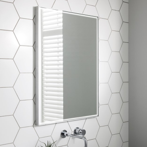 Crosswater MPRO 600 x 800mm Illuminated Mirror   Brushed Stainless Steel