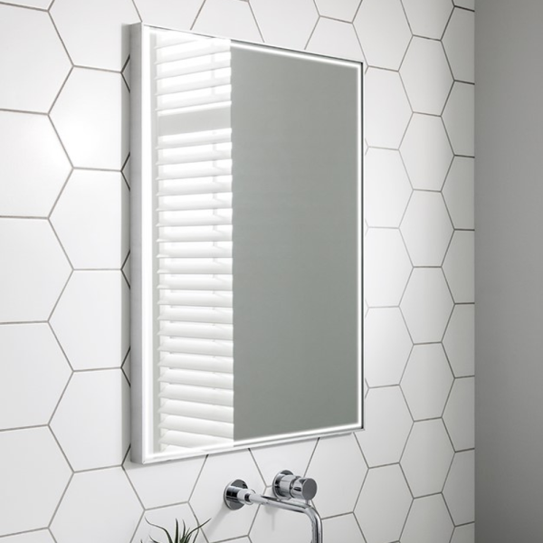 Crosswater MPRO 600 x 800mm Illuminated Mirror   Brushed Stainless Steel
