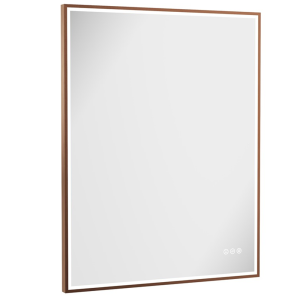 Crosswater MPRO 700 x 900mm LED Mirror   Brushed Bronze