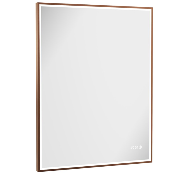 Crosswater MPRO 700 x 900mm LED Mirror   Brushed Bronze