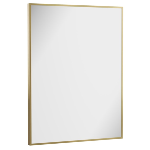 Crosswater MPRO 500 x 700mm Non Illuminated Mirror   Brushed Brass