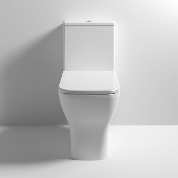 Milton Modern Square Comfort Height Toilet + Soft Close Seat - Image 2