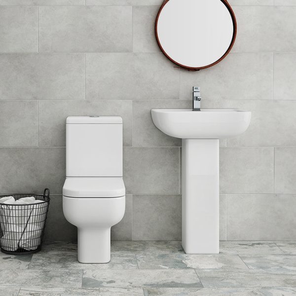 Pro 600 Modern Fully Back To Wall BTW Toilet + Soft Close Seat - Image 3