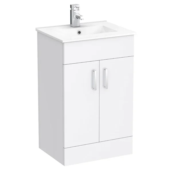Toreno White 500mm Vanity Unit (Flat Packed)
