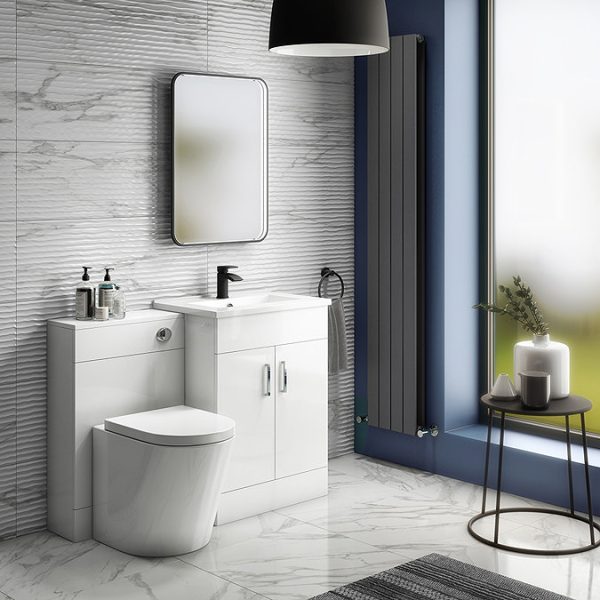 Toreno White 620mm Vanity Unit (Flat Packed) - Image 5