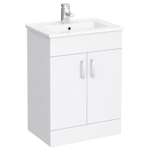 Toreno White 620mm Vanity Unit (Flat Packed)